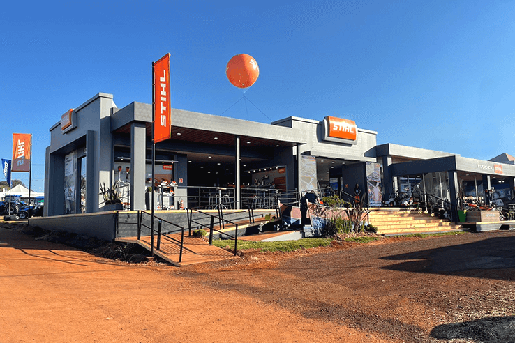 Stand de feira da STIHL